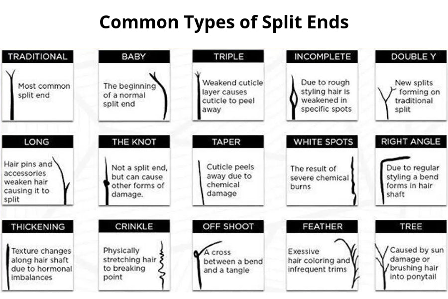 Understanding The Different Types Of Split Ends  